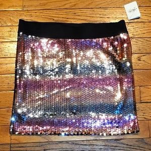 Sequin Mini Skirt